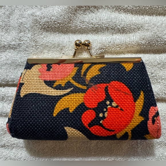 Spartina 449 Floral Coin Wallet with Gold Accents - Picture 2 of 5